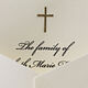 Cross Lightweight Folded Sympathy Announcements - Raised Ink Image 2 of 2